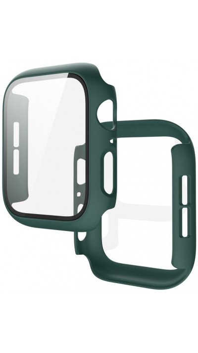 Coque Apple Watch 41 mm - Full Protect avec vitre de protection - Vert foncé