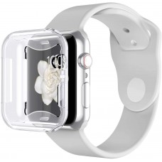 Coque Apple Watch 45mm - Gel intégral - Transparent
