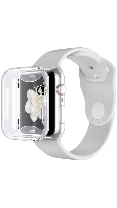 Hülle Apple Watch 38mm - Gummi volle Abdeckung - Transparent