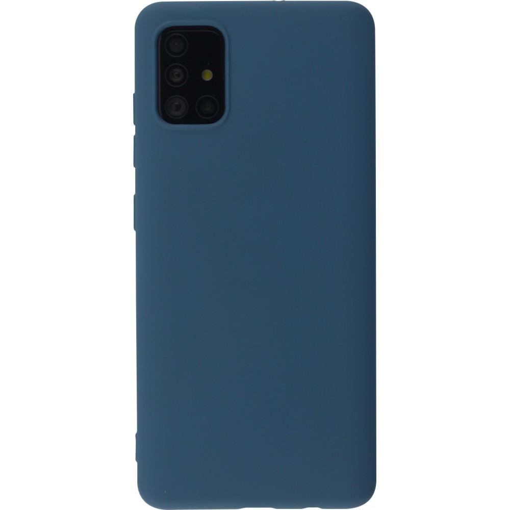 Coque Samsung Galaxy A52 - Soft Touch - Bleu foncé