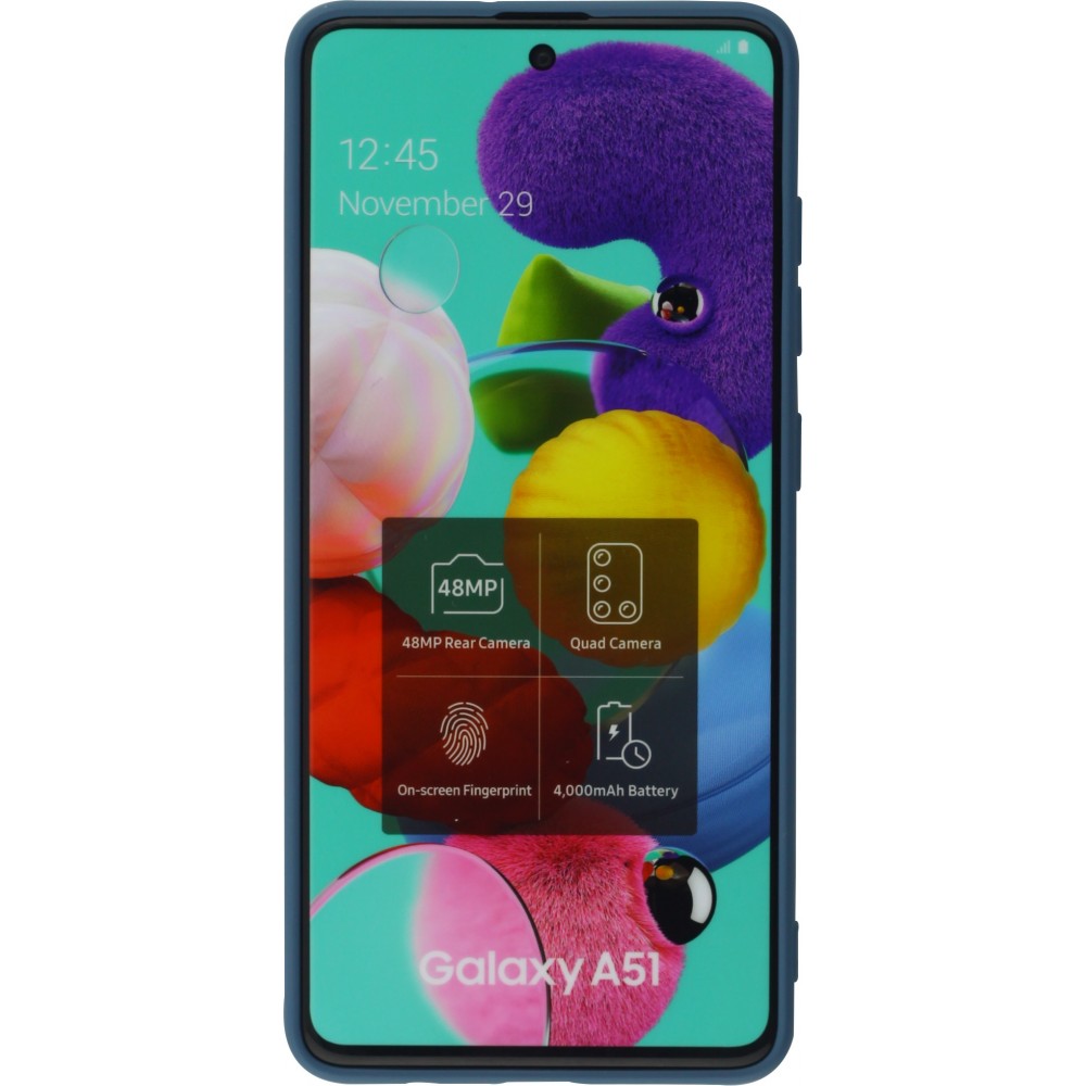 Coque Samsung Galaxy A52 - Soft Touch - Bleu foncé