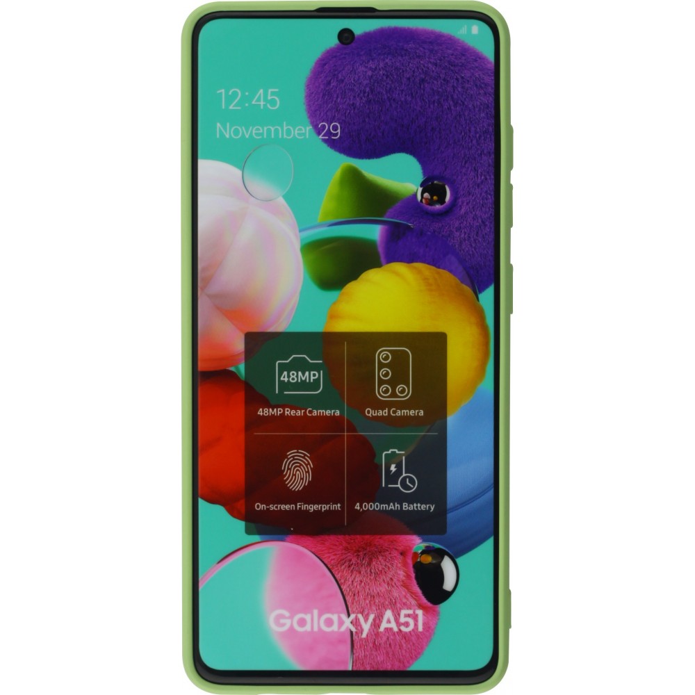 Coque Samsung Galaxy A51 - Soft Touch vert clair