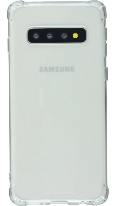 Coque Samsung Galaxy S10+ - Gel Transparent Silicone Bumper anti-choc avec protections pour coins