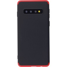 Coque Samsung Galaxy S10 - 360° Full Body noir - Rouge