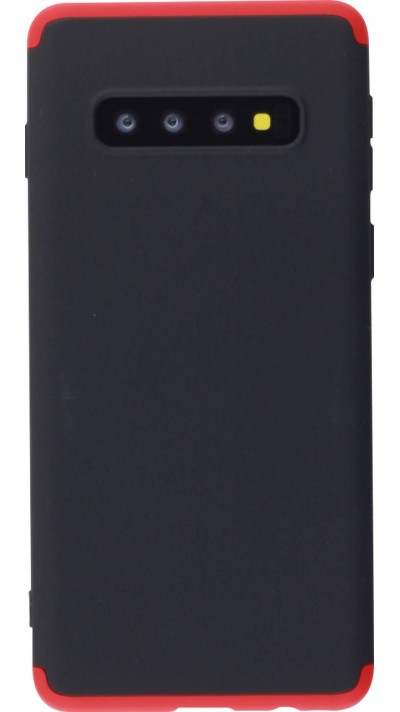 Coque Samsung Galaxy S10 - 360° Full Body noir - Rouge