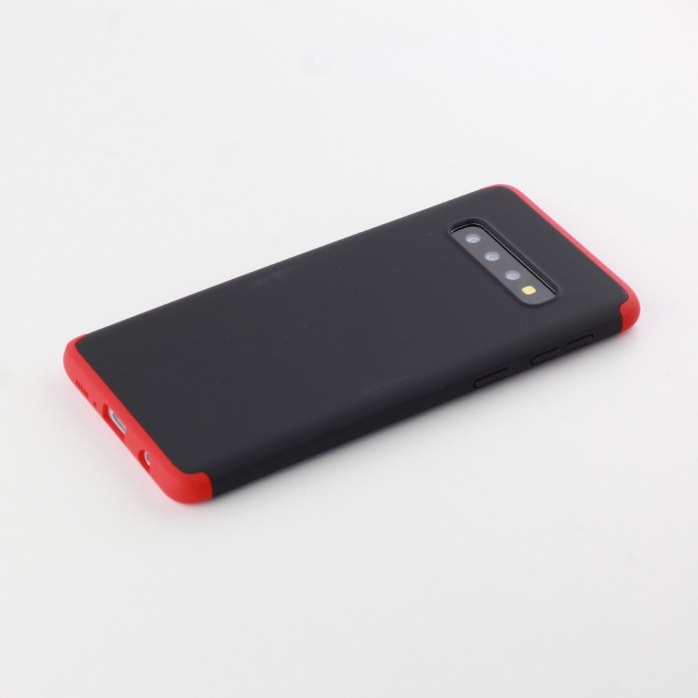 Coque Samsung Galaxy S10 - 360° Full Body noir - Rouge