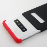 Coque Samsung Galaxy S10 - 360° Full Body noir - Rouge