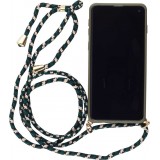 Hülle Samsung Galaxy S10 - Bio Eco-Friendly Vegan mit Handykette Necklace - Dunkelgrün