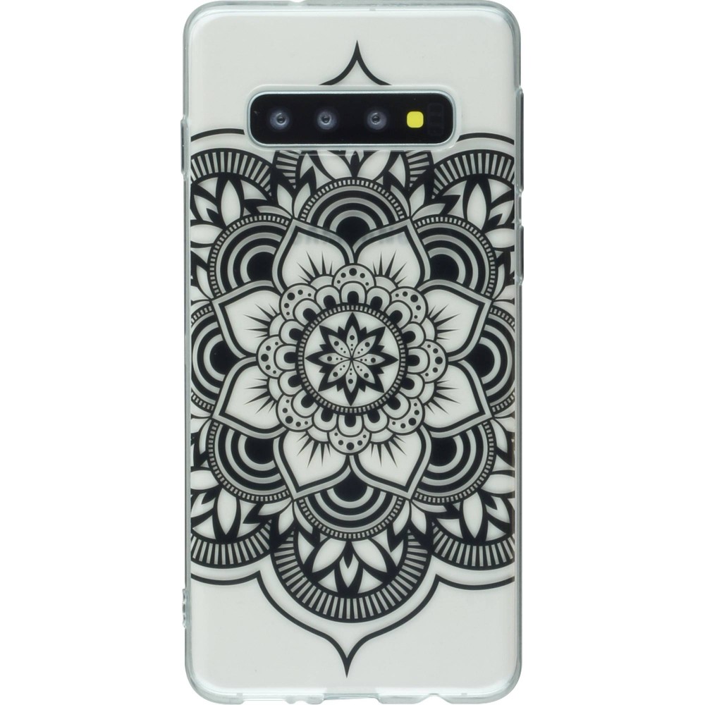 Coque Samsung Galaxy S10 - Clear Oriental Mandala