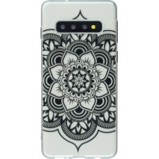 Hülle Samsung Galaxy S10 - Clear Oriental Mandala