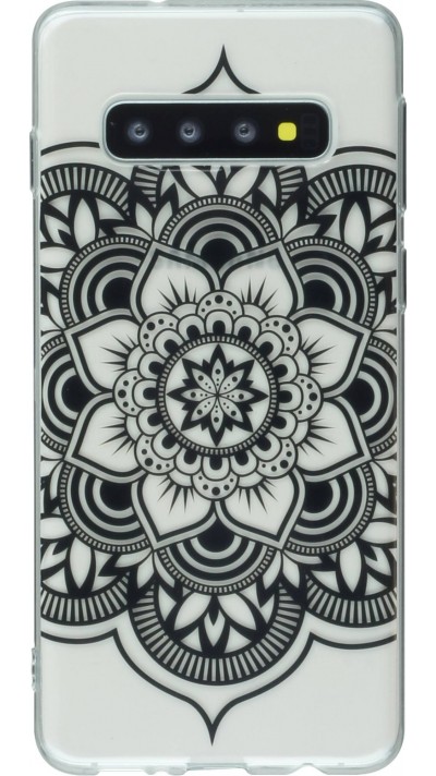 Hülle Samsung Galaxy S10 - Clear Oriental Mandala