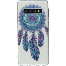 Hülle Samsung Galaxy S10 - Gel Dreamcatcher Gefieder