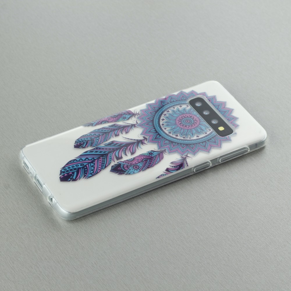 Coque Samsung Galaxy S10 - Gel Dreamcatcher plumes