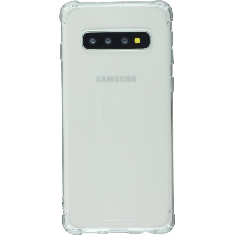 Hülle Samsung Galaxy S10 - Gummi Transparent Gel Bumper mit extra Schutz für Ecken Antischock