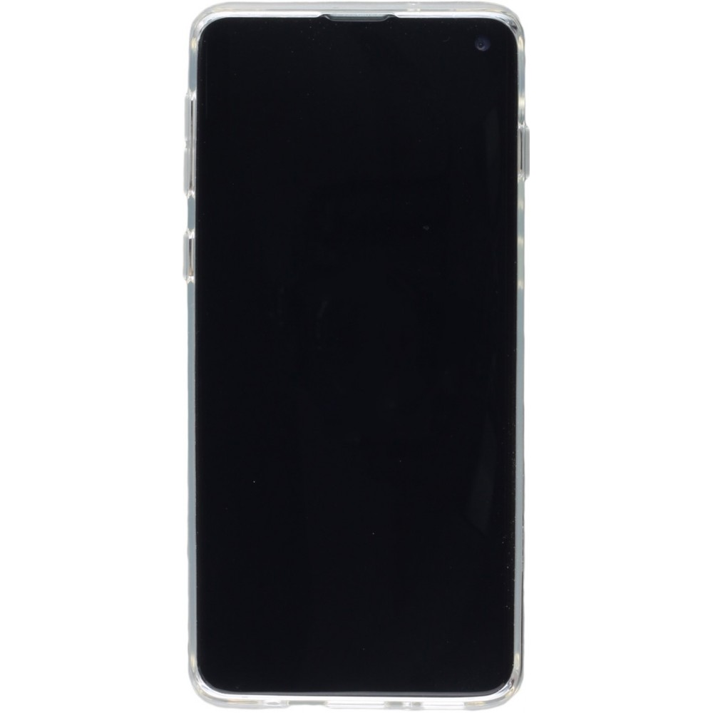 Hülle Samsung Galaxy S10 - Gummi Transparent Gel Bumper mit extra Schutz für Ecken Antischock