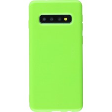 Hülle Samsung Galaxy S10+ - Gummi grün