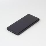 Coque Samsung Galaxy S10 - Silicone Mat Coeur doré - Noir
