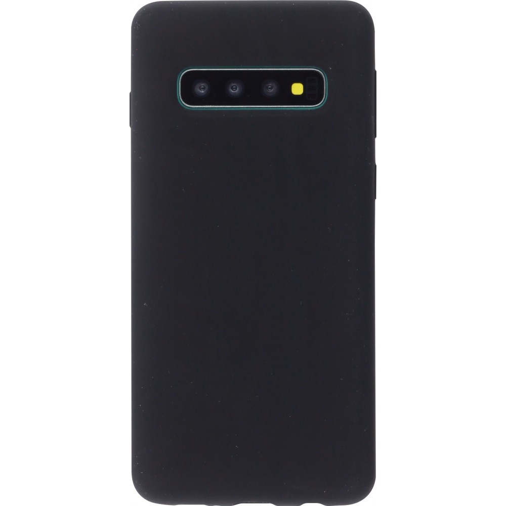 Hülle Samsung Galaxy S10 - Silicone Mat - Schwarz