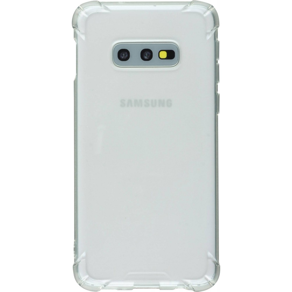 Hülle Samsung Galaxy S10e - Gummi Transparent Gel Bumper mit extra Schutz für Ecken Antischock