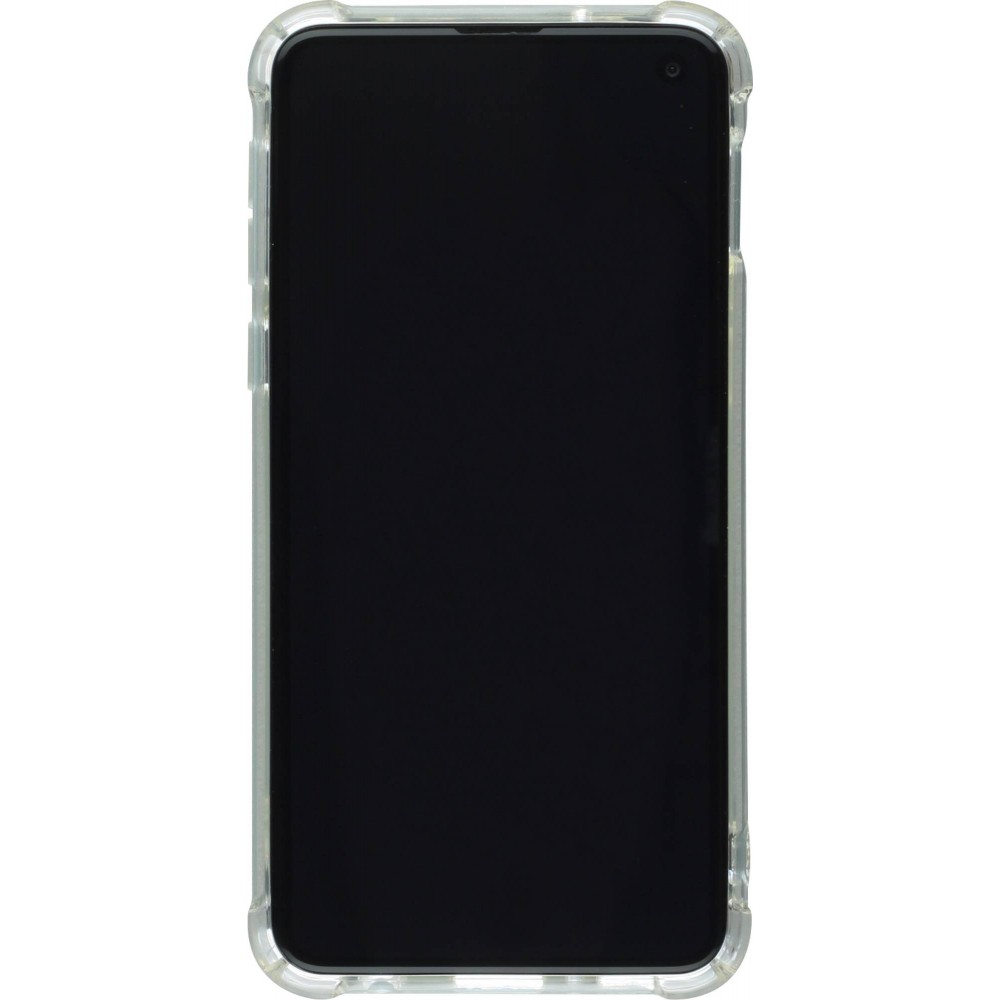 Coque Samsung Galaxy S10e - Gel Transparent Silicone Bumper anti-choc avec protections pour coins
