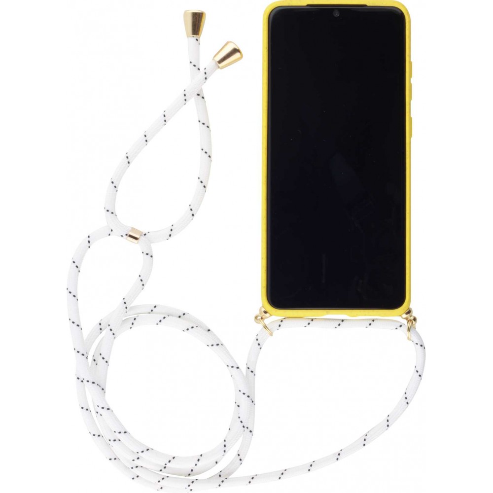 Coque Samsung Galaxy S20 - Bio Eco-Friendly nature avec cordon collier jaune