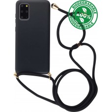 Coque Samsung Galaxy S20+ - Bio Eco-Friendly nature avec cordon collier - Noir