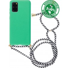 Hülle Samsung Galaxy S20+ - Bio Eco-Friendly Vegan mit Handykette Necklace - Türkis