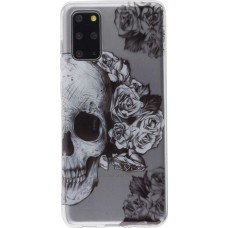 Coque Samsung Galaxy S20 - Clear crâne roses