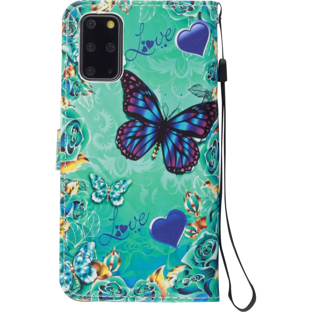 Hülle Samsung Galaxy S20+ - Flip Liebe Schmetterling