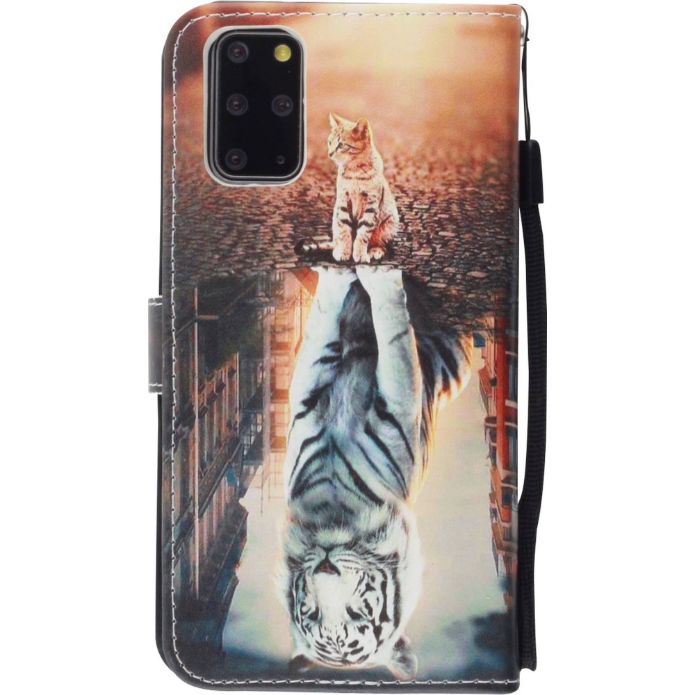 Coque Samsung Galaxy S20+ - Flip Chat Tiger