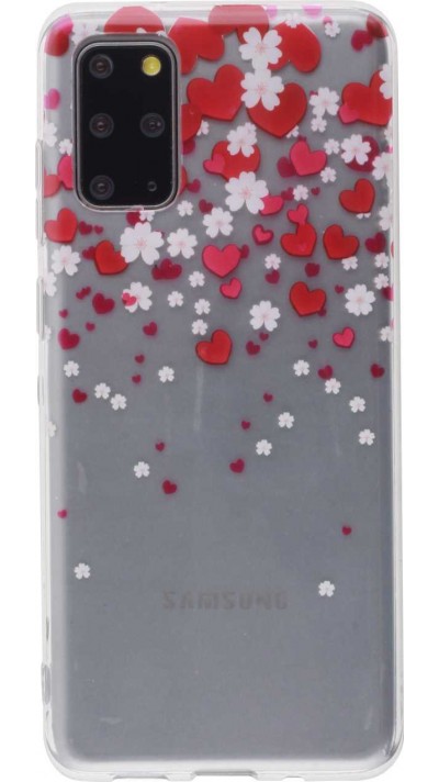 Hülle Samsung Galaxy S20 - Gummi Herzen
