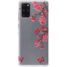 Coque Samsung Galaxy S20+ - Gel fleurs papillon