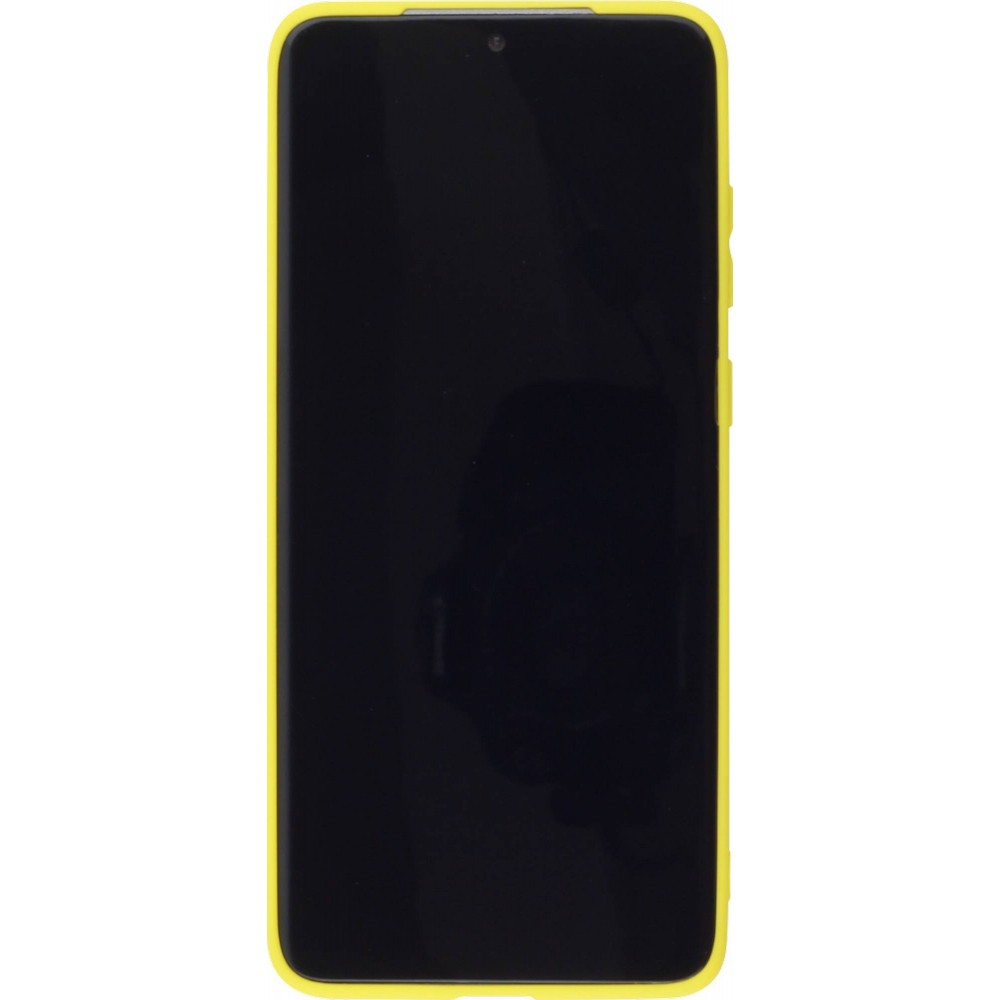 Hülle Samsung Galaxy S20+ - Silicone Mat - Gelb
