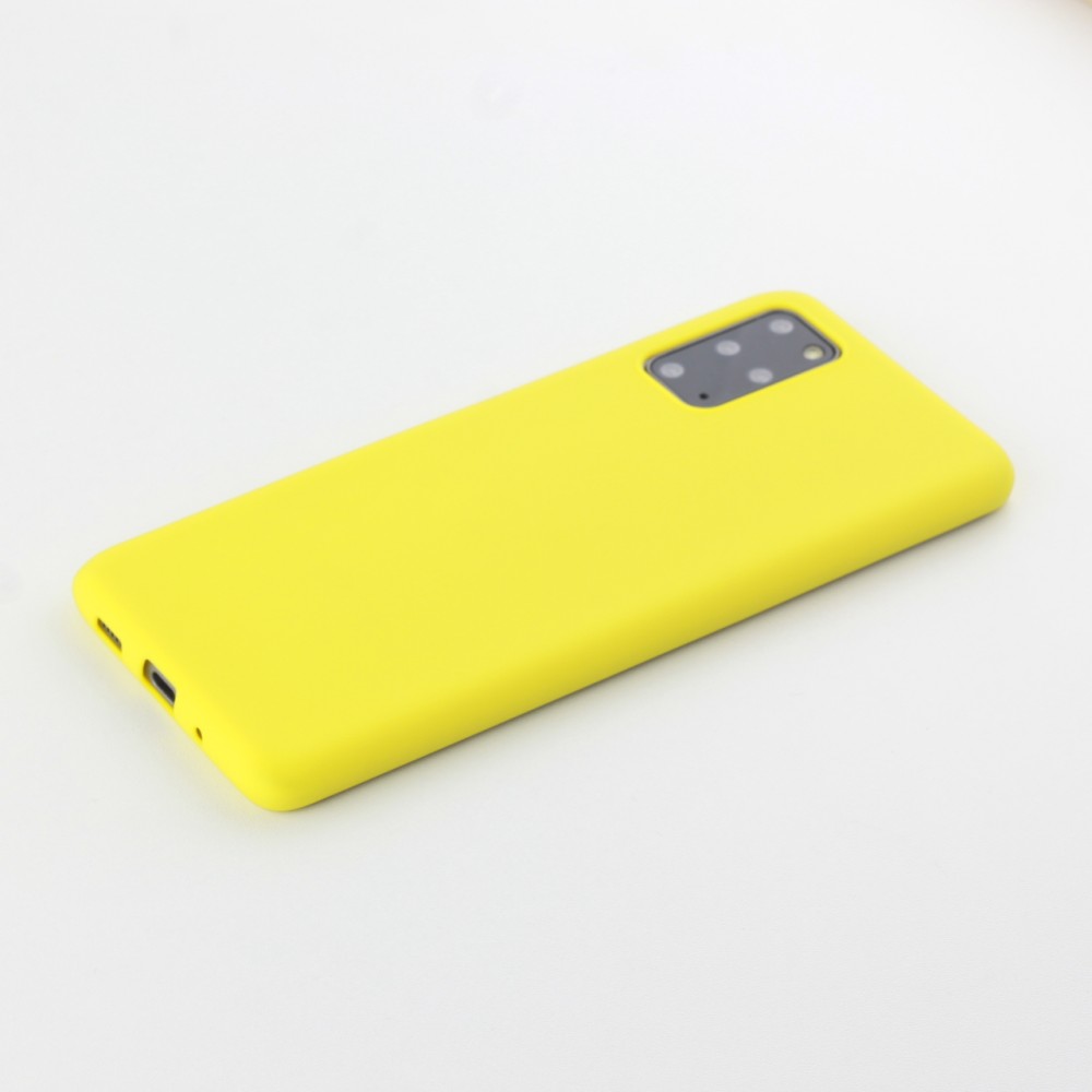Hülle Samsung Galaxy S20+ - Silicone Mat - Gelb