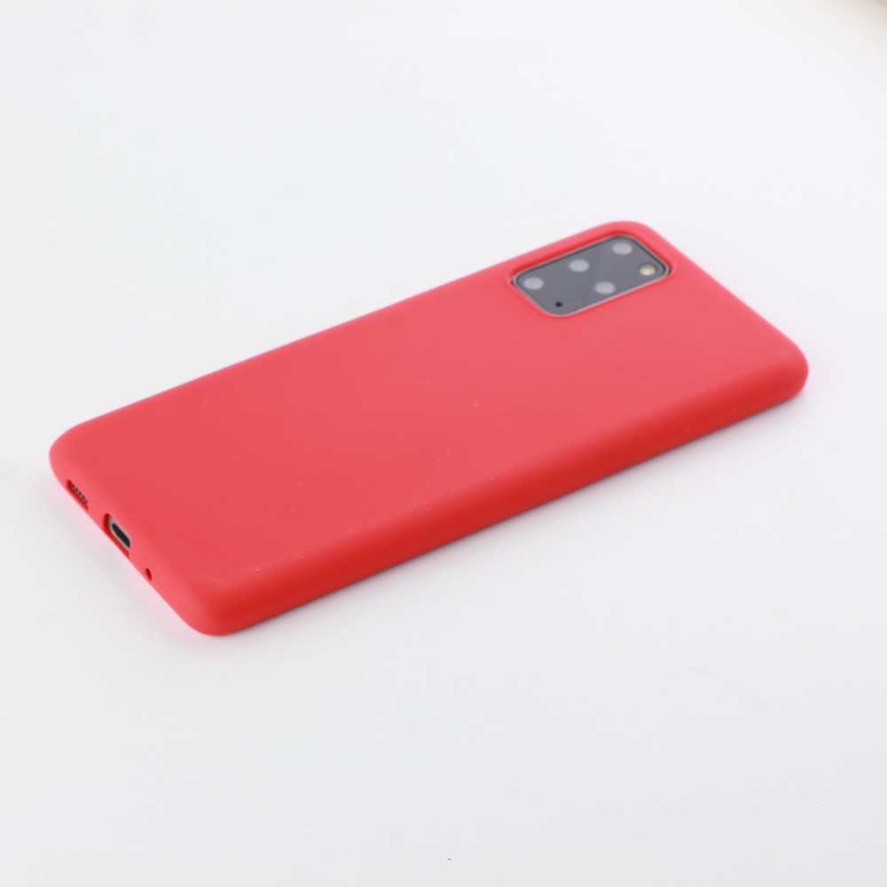 Hülle Samsung Galaxy S20+ - Silicone Mat - Rot