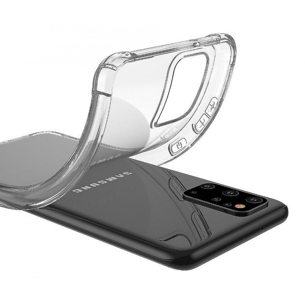 Hülle Samsung Galaxy S20 FE - Gummi Transparent Gel Bumper mit extra Schutz für Ecken Antischock