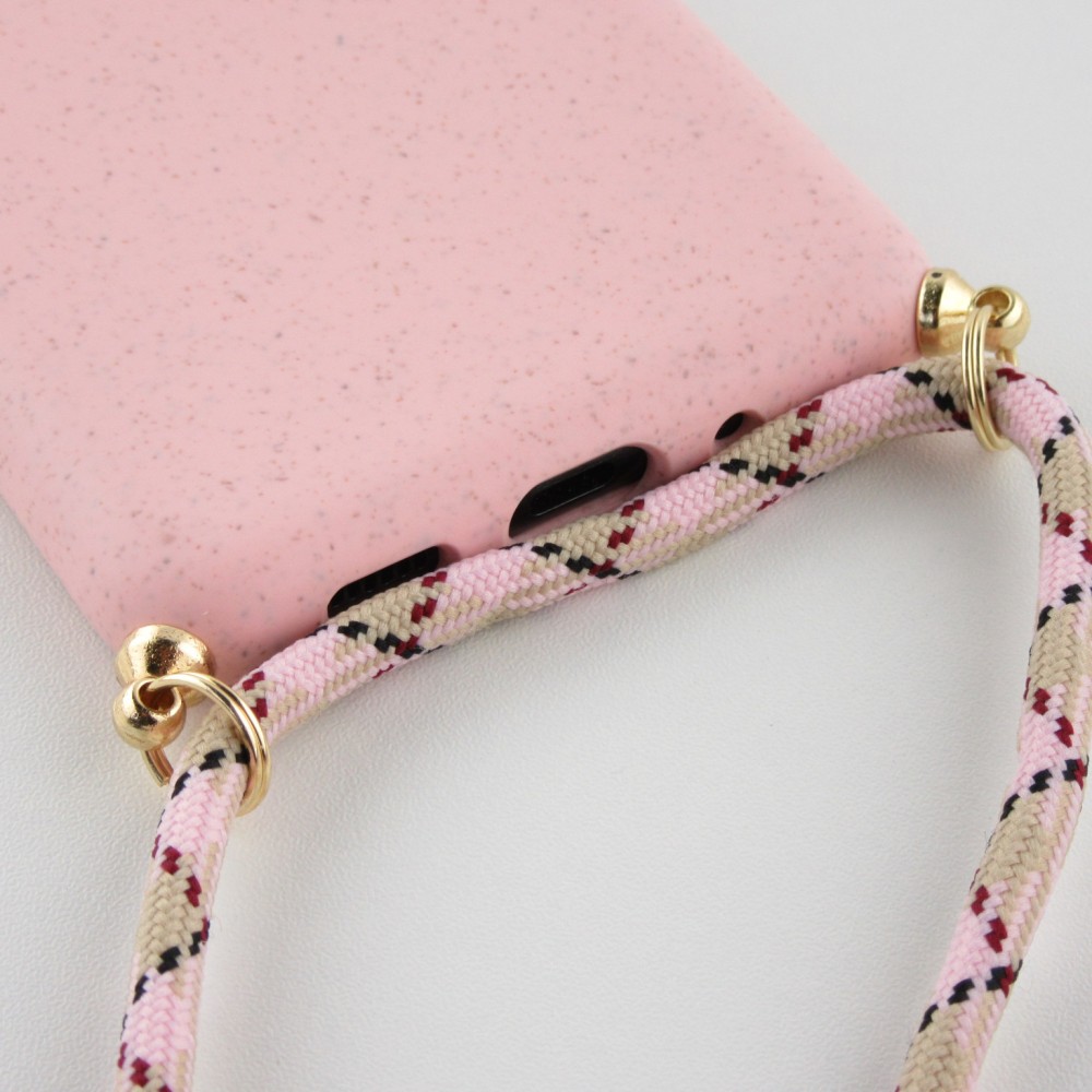Hülle Samsung Galaxy S20 Ultra - Bio Eco-Friendly Vegan mit Handykette Necklace - Rosa