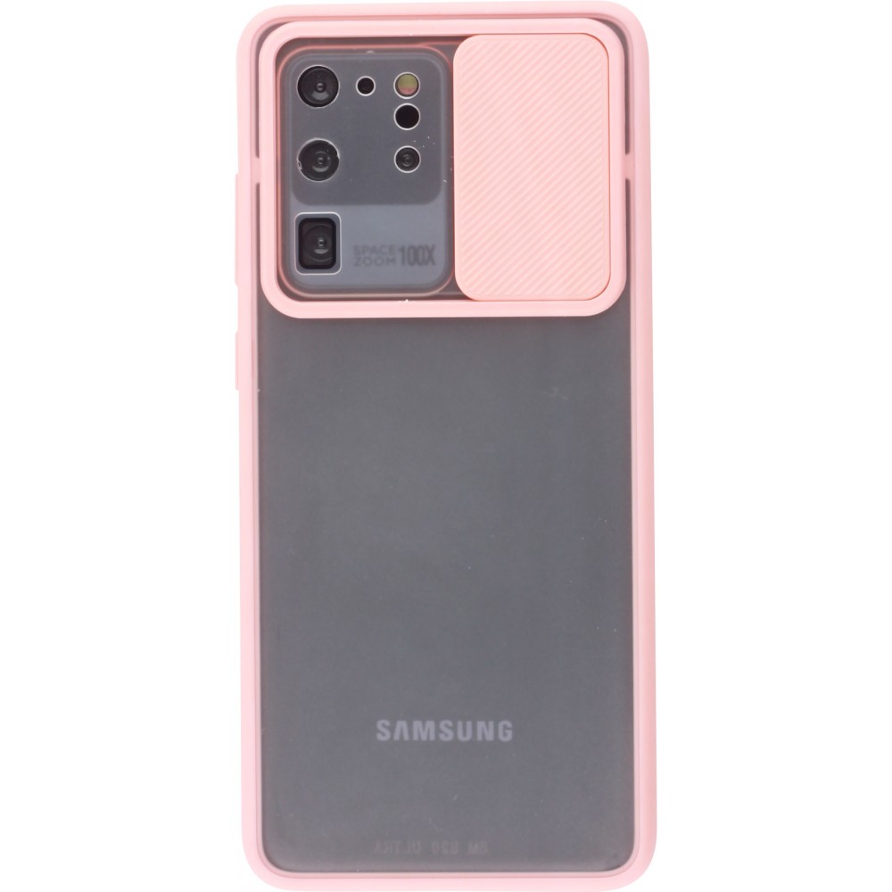 Coque Samsung Galaxy S20 Ultra - Caméra Clapet Blur - Rose