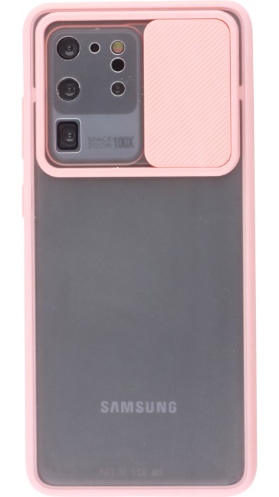 Coque Samsung Galaxy S20 Ultra - Caméra Clapet Blur - Rose