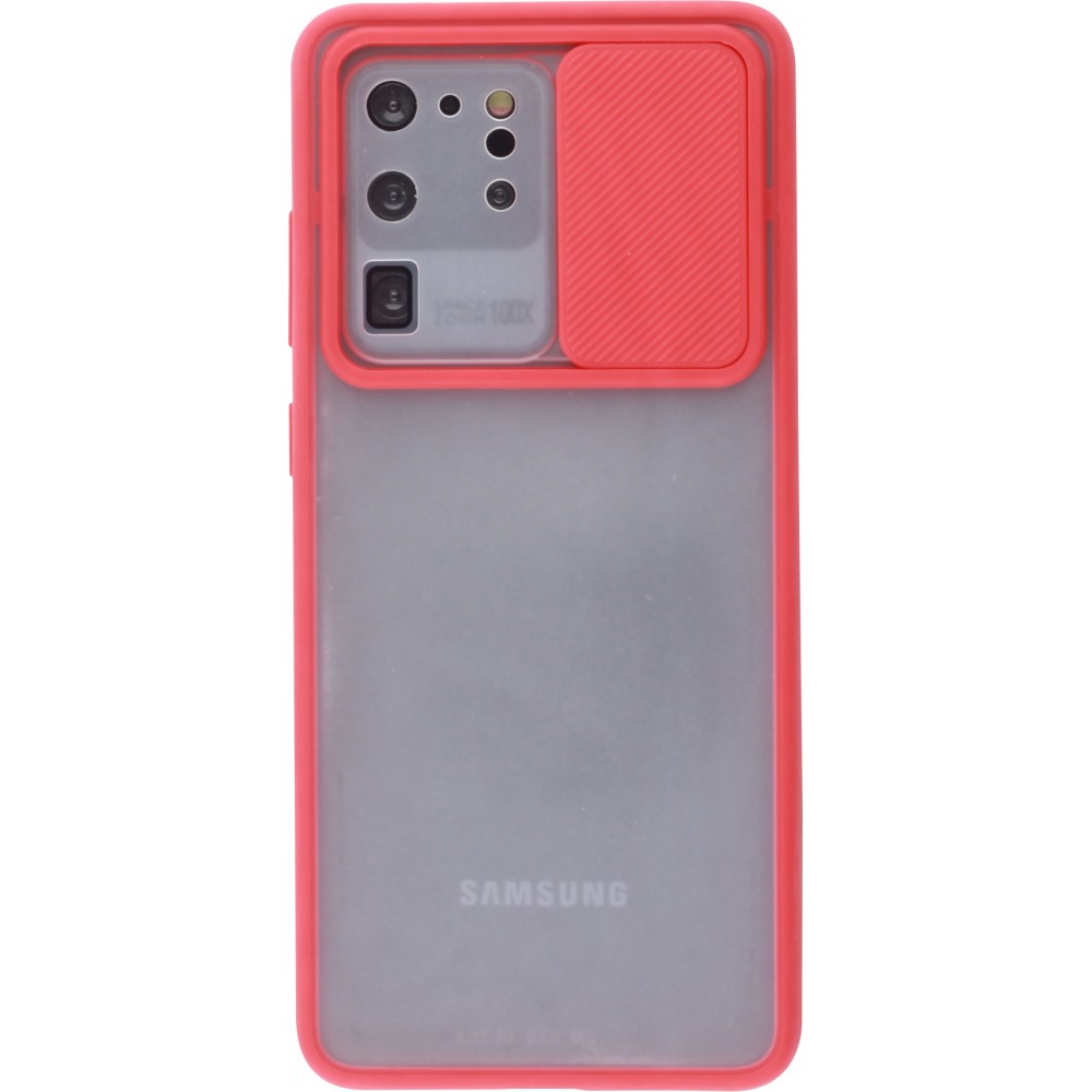 Hülle Samsung Galaxy S20 Ultra - Kamera Klappe Blur - Rot