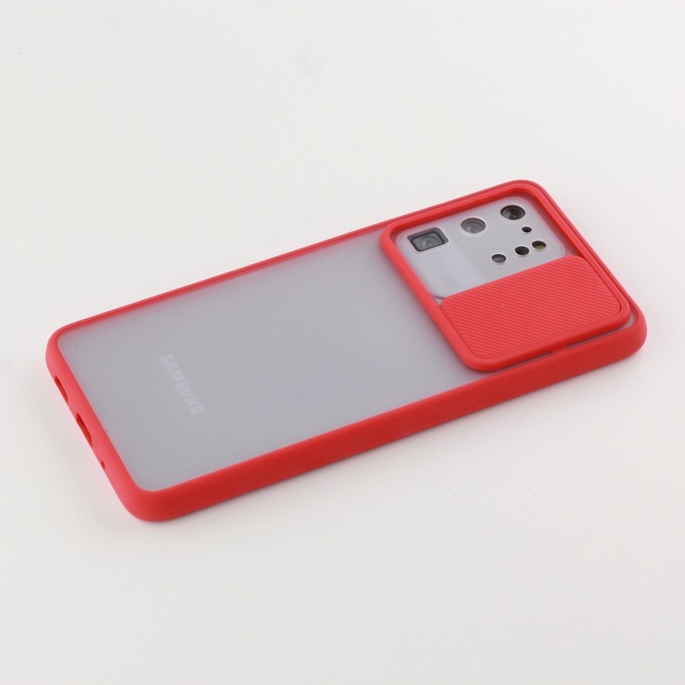 Hülle Samsung Galaxy S20 Ultra - Kamera Klappe Blur - Rot