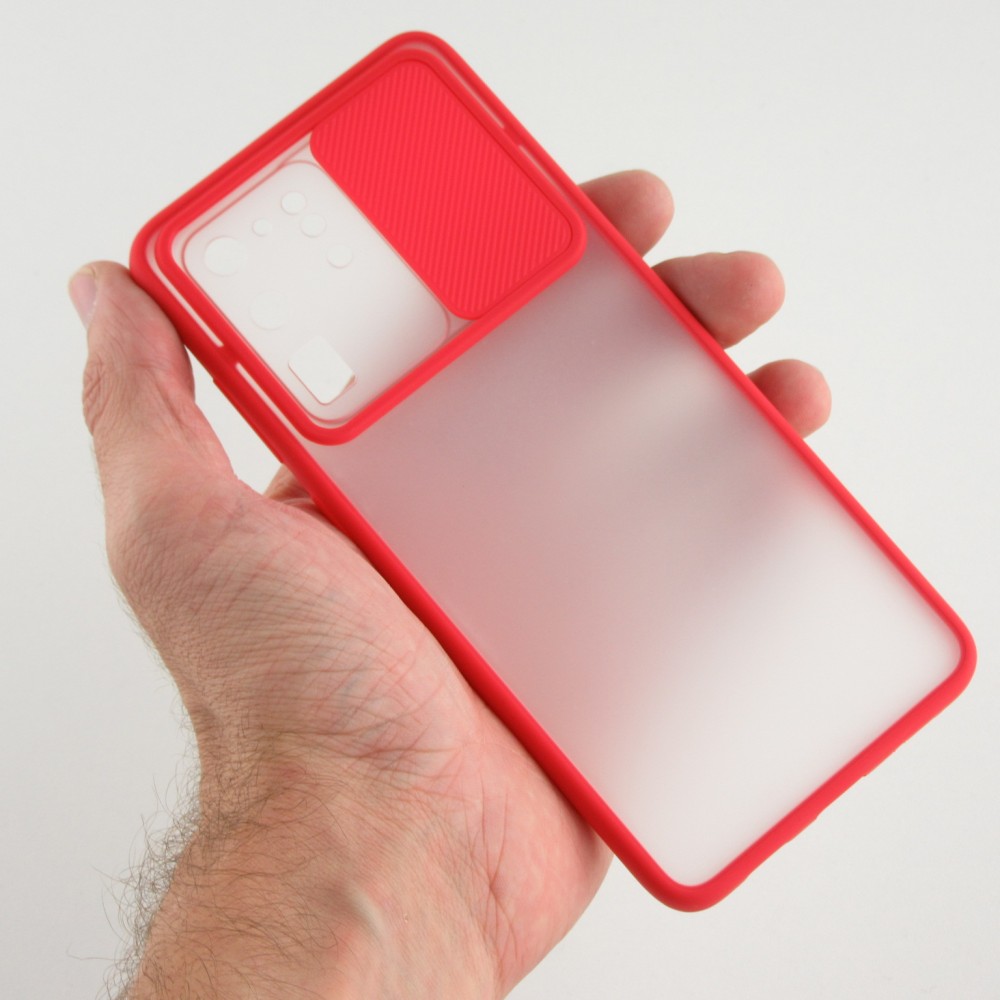 Hülle Samsung Galaxy S20 Ultra - Kamera Klappe Blur - Rot
