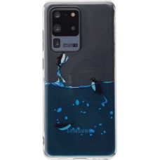 Hülle Samsung Galaxy S20 Ultra - Clear Logo Pingouins