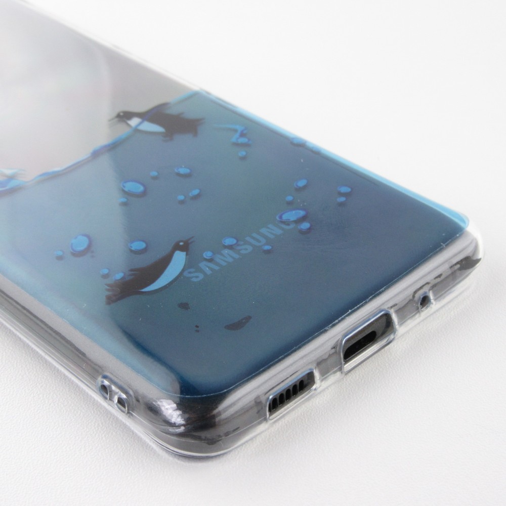 Hülle Samsung Galaxy S20 Ultra - Clear Logo Pingouins