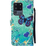 Coque Samsung Galaxy S20 Ultra - Flip Papillon Love