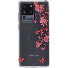 Coque Samsung Galaxy S20 Ultra - Gel fleurs papillon