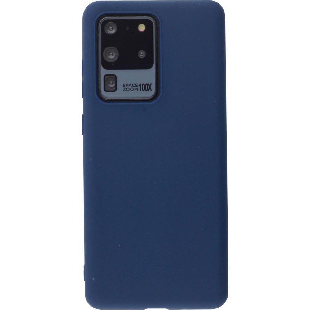 Coque Samsung Galaxy S20 Ultra - Silicone Mat - Bleu foncé