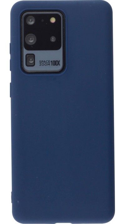 Coque Samsung Galaxy S20 Ultra - Silicone Mat - Bleu foncé