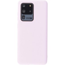 Hülle Samsung Galaxy S20 Ultra - Silicone Mat hell- Rosa
