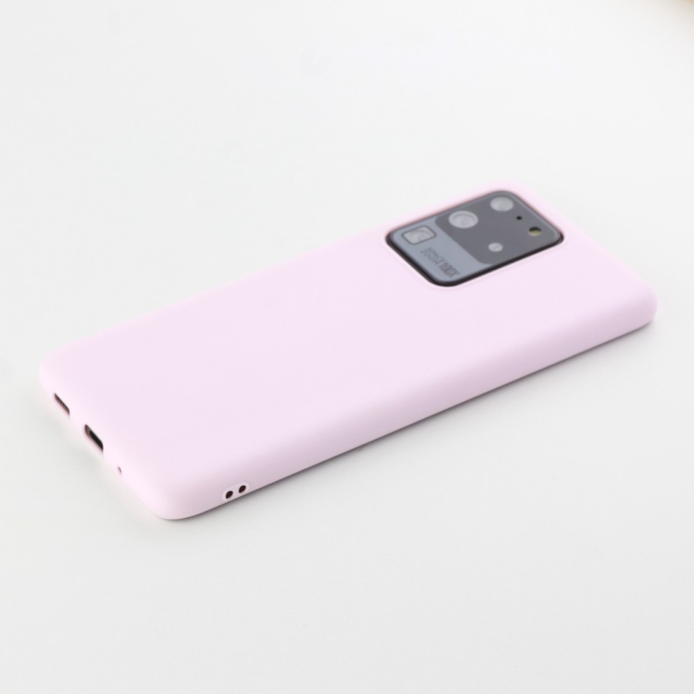 Coque Samsung Galaxy S20 Ultra - Silicone Mat - Rose clair